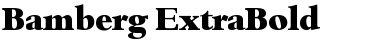 Bamberg-ExtraBold Font