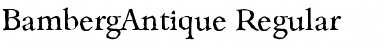 BambergAntique Regular Font