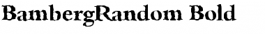 BambergRandom Bold Font