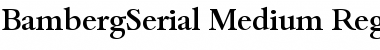BambergSerial-Medium Regular Font