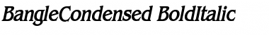 BangleCondensed Font