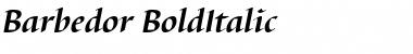 Barbedor BoldItalic Font