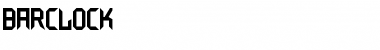 BarClock Font