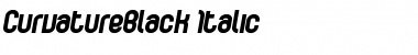 CurvatureBlack Italic Font