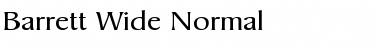Barrett Wide Normal Font