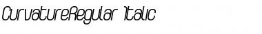 CurvatureRegular Italic Font