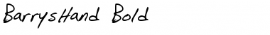 BarrysHand Bold Font