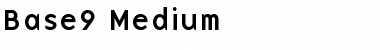 Base9 Medium Font