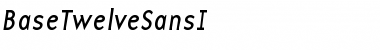 BaseTwelveSansI Roman Font