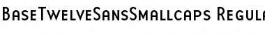 BaseTwelveSansSmallcaps Regular Font