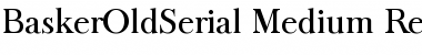 BaskerOldSerial-Medium Regular Font