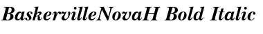BaskervilleNovaH Bold Italic Font