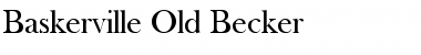 Baskerville Old Becker Regular Font