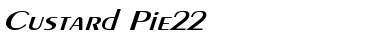 Custard Pie22 Font