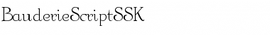 BauderieScriptSSK Regular Font