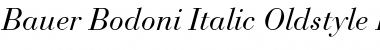 BauerBodoni RomanOsF Italic Font