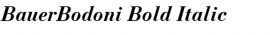 BauerBodoni BoldItalic Font