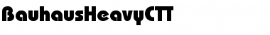 BauhausHeavyCTT Regular Font