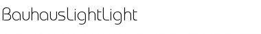 BauhausLightLight Regular Font