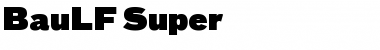 BauLF-Super Font