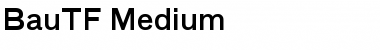 BauTF-Medium Font