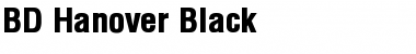 BD Hanover Black Font