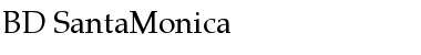 BD SantaMonica Regular Font