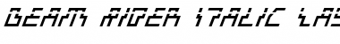 Beam Rider Laser Font