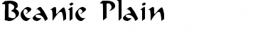 Beanie Plain Font