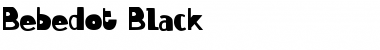 Bebedot Black Font