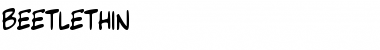 BeetleThin Font