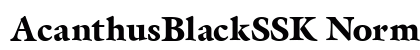 AcanthusBlackSSK Normal Preview