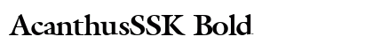 AcanthusSSK Bold preview