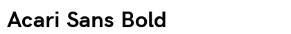 Acari Sans Bold preview