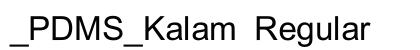 _PDMS_Kalam Regular preview