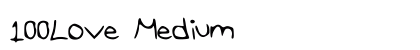 100Love Medium preview