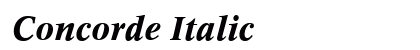 Concorde Italic preview