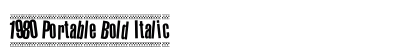 1980 Portable Bold Italic preview