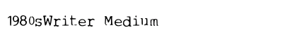 1980sWriter Medium preview