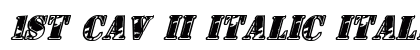 1st Cav II Italic Italic preview
