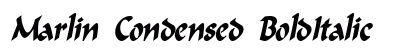 Marlin Condensed BoldItalic preview