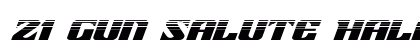 21 Gun Salute Halftone Italic Italic preview