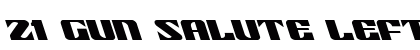 21 Gun Salute Leftalic Italic preview