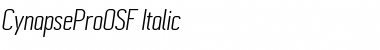 Cynapse Pro OSF Italic Font Cynapse Pro OSF Italic Font