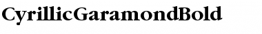 CyrillicGaramond Bold Font