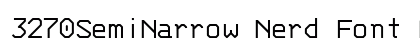 3270SemiNarrow Nerd Font Mono Medium preview