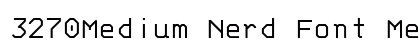3270Medium Nerd Font Medium preview