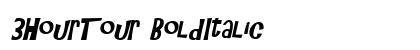 3HourTour BoldItalic Preview