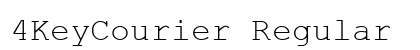 4KeyCourier Regular preview