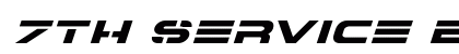 7th Service Expanded Italic Expanded Italic Preview